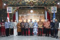 Bupati Bangkalan Lukman Hakim bersama Forkopimda menghadiri acara pisah sambut Kepala Pengadilan Negeri Bangkalan di Pendopo Agung Bangkalan.