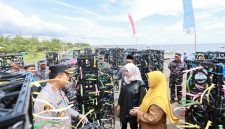 Peresmian Rumah Apung di Pantai Bimo, Desa Bimorejo, Kecamatan Wongsorejo, Banyuwangi.