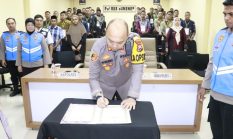Wujudkan Transparansi Rekrutmen, Polres Sumenep Gelar Penandatanganan Pakta Integritas dan Pengambilan Sumpah
