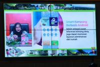 Bupati Banyuwangi Ipuk Fiestiandani memaparkan inovasi Jagoan Tani dan I-Care di hadapan dewan juri Kovablik Jatim 2025, Kamis (27/11/2025).