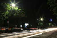 PJU di salah satu lokasi yang terdampak pencurian kabel, Kamis (27/11/2025).