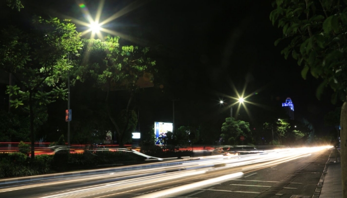 PJU di salah satu lokasi yang terdampak pencurian kabel, Kamis (27/11/2025).