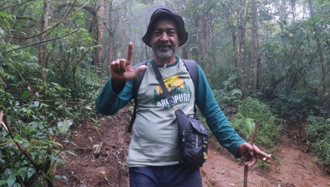 Jalur pendakian Gunung Argopuro via Bermi menjadi lokasi yang sering dilalui oleh Pak Yek. (Foto : Istimewa)