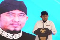 Bupati Sumenep Achmad Fauzi Wongsojudo saat memberikan imbauan kewaspadaan bencana kepada masyarakat.