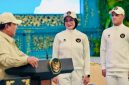Presiden Prabowo Subianto melepas keberangkatan kontingen Indonesia menuju SEA Games 2025 di Istana Negara, Jakarta.