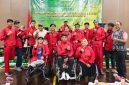 Para atlet NPCI Lumajang yang berlaga di Keparprov Jatim 2025 di UNESA.