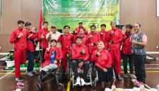Para atlet NPCI Lumajang yang berlaga di Keparprov Jatim 2025 di UNESA.