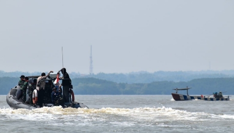 Kondisi laut bagian barat.