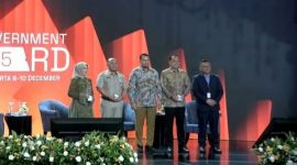 Wali Kota Surabaya Eri Cahyadi pada Seminar IGA 2025 di Kempinski Grand Ballroom, Jakarta Pusat, Senin (8/12/2025).