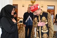 Dubes Rusia Sergei Gennadievich Tolchenov saat bertemu Bupati Banyuwangi Ipuk Fiestiandani di Pendopo Sabha Swagata.