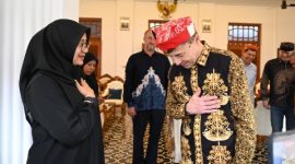 Dubes Rusia Sergei Gennadievich Tolchenov saat bertemu Bupati Banyuwangi Ipuk Fiestiandani di Pendopo Sabha Swagata.