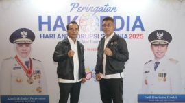 Bupati Bangkalan Lukman Hakim menghadiri peringatan Hari Antikorupsi Sedunia (Hakordia) 2025 tingkat Provinsi Jawa Timur di Grand Empire Place, Surabaya, Selasa (16/12/2025).