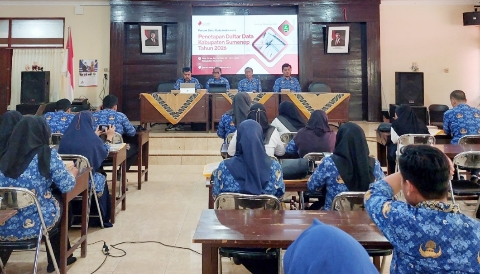 Forum Penetapan Daftar Satu Data Kabupaten Sumenep 2026 yang digelar Diskominfo Sumenep di Aula Kantor Diskominfo, Rabu (17/12/2025).