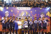 Turnamen Bola Voli Pelajar tingkat SMA/SMK/MA se-Kabupaten Pasuruan di GOR Sasana Krida Anoraga Raci.