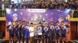 Turnamen Bola Voli Pelajar tingkat SMA/SMK/MA se-Kabupaten Pasuruan di GOR Sasana Krida Anoraga Raci.