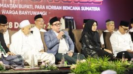 Bupati Banyuwangi Ipuk Fiestiandani menyampaikan imbauan peringatan malam tahun baru secara sederhana dan tanpa kembang api di Banyuwangi.