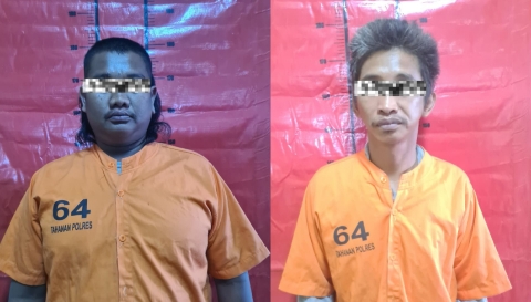 Dua Terduga Pelaku Berhasil Diamankan Polsek Ra'as.