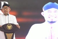 Bupati Sumenep Achmad Fauzi Wongsojudo saat memberikan imbauan kepada masyarakat menjelang pergantian tahun.