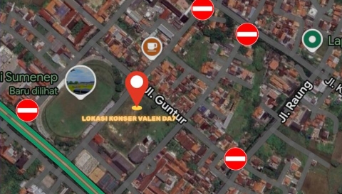 Rekayasa lalu lintas oleh Polres Sumenep.