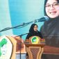 Bupati Banyuwangi Ipuk Fiestiandani menghadiri Tasyakuran Khotmil Quran bil Hifdzi dalam rangkaian Haul Blokagung 2026 di Pesantren Darussalam Blokagung, Selasa (6/1/2026).