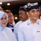 Bupati Banyuwangi Ipuk Fiestiandani menghadiri acara pisah sambut Kapolresta Banyuwangi dari Kombes Pol Dr. Rama Samtama Putra kepada Kombes Pol Dr. Rofiq Ripto Himawan di Pendopo Sabha Swagata Blambangan, Jumat malam (9/1/2026).