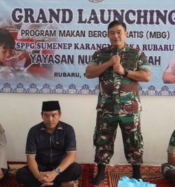 Dandim 0827/Sumenep Hadiri Grand Launching Program Makan Bergizi Gratis di Rubaru