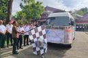 Bupati Bangkalan Lukman Hakim saat meresmikan program Bus Sekolah Gratis di Pendopo Agung Bangkalan, Kamis (15/01/2026).
