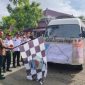 Bupati Bangkalan Lukman Hakim saat meresmikan program Bus Sekolah Gratis di Pendopo Agung Bangkalan, Kamis (15/01/2026).