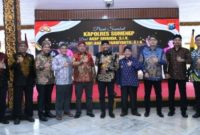 Foto bersama pada acara pisah sambut Kapolres Sumenep di Pendopo Agung Keraton Sumenep, Kamis (15/1/2026).