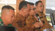 Rapat koordinasi penanggulangan bencana bersama jajaran Pemkab Probolinggo di Pendopo Kabupaten Probolinggo.