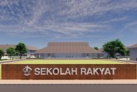 Sekolah Rakyat permanen di Desa Blambangan, Kecamatan Muncar.