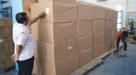 Dinas Kesehatan Kabupaten Banyuwangi menerima bantuan sebanyak 60 ribu sachet susu pendamping bagi pasien tuberkulosis (TBC/TB paru) dari Kementerian Kesehatan Republik Indonesia.