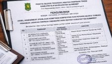 Foto ilustrasi pengumuman hasil assessment seleksi terbuka Jabatan Pimpinan Tinggi Pratama Sekretaris Daerah Kabupaten Sumenep.