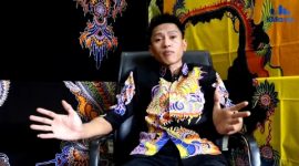 Owner Batik Tulis Canteng Koneng, Sumenep, Didik Haryanto.