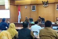 Wakil Bupati Bangkalan Moh. Fauzan Ja’far memimpin Rapat Evaluasi Tim Koordinasi Penanggulangan Kemiskinan (TKPK) di Aula Diponegoro, Sekretariat Daerah Kabupaten Bangkalan.