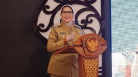 Bupati Lumajang Indah Amperawati di sela Sarasehan Hari Pers Nasional 2026 di Pendopo Arya Wiraraja, Lumajang, Senin (9/2/2026).