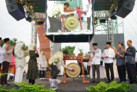 Wali Kota Probolinggo membuka Ramadan Fest, War Takjil, dan Pasar Murah 2026 di Sentra Wisata Kuliner GOR Ahmad Yani, Sabtu (21/2/2026).
