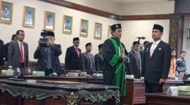 Pengambilan Sumpah dan Pelantikan Agus Dwi Saputra sebagai Sekretaris Daerah Kabupaten Sumenep di Ruang Raden Arya Wiraraja, Kamis (26/2/2026).