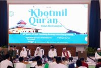 Bupati Banyuwangi Ipuk Fiestiandani menghadiri peringatan Nuzulul Quran di Pendopo Sabha Swagata Blambangan bersama ulama, tokoh masyarakat, dan Forkopimda, Jumat (6/3/2026).