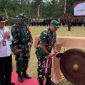 Kasdam IV/Diponegoro Brigjen TNI M. Andhy Kusuma menutup program TMMD Reguler ke-127 Kodim 0728/Wonogiri dengan pemukulan gong di Lapangan Desa Kembang, Kecamatan Jatipurno, Kabupaten Wonogiri.