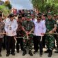 Kasdam IV/Diponegoro Brigjen TNI M. Andhy Kusuma didampingi Bupati Wonogiri Setyo Sukarno dan jajaran TNI meresmikan jalan hasil program TMMD ke-127 di Desa Kembang, Kecamatan Jatipurno, Wonogiri, yang ditandai dengan pemotongan pita.