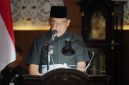 Wali Kota Probolinggo dr. Aminuddin menyampaikan nota penjelasan LKPJ Tahun Anggaran 2025 dalam rapat paripurna DPRD Kota Probolinggo yang digelar di ruang sidang utama Gedung DPRD, Rabu (11/3/2026).