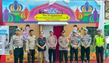 Kapolres Pasuruan AKBP Harto Agung Cahyono saat meninjau kesiapan pengamanan Operasi Ketupat Semeru 2026 untuk mendukung kelancaran arus mudik dan balik Lebaran.