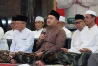 Bupati Pasuruan Rusdi Sutejo bersama Wakil Bupati Shobih Asrori menghadiri penutupan Safari Ramadan 1447 H Pemerintah Kabupaten Pasuruan di Masjid Jami’ Bangil.