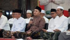 Bupati Pasuruan Rusdi Sutejo bersama Wakil Bupati Shobih Asrori menghadiri penutupan Safari Ramadan 1447 H Pemerintah Kabupaten Pasuruan di Masjid Jami’ Bangil.