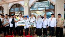 Bupati Banyuwangi Ipuk Fiestiandani meresmikan Masjid Ramah Pemudik di Masjid Al Huda Kalipuro sebagai fasilitas pendukung arus mudik Lebaran 1447 H.