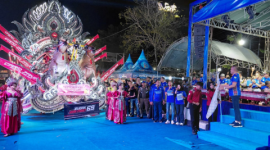 Penampilan peserta daul dalam tradisi Combodug di Kabupaten Sampang yang disaksikan ribuan warga, 27–28 Maret 2026.