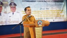 Bupati Bangkalan bersama jajaran OPD dan peserta menghadiri Musrenbang RKPD 2027 di Pendopo Pratanu untuk menyusun arah pembangunan daerah.
