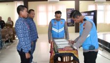 Kapolres Sumenep bersama jajaran dan panitia seleksi saat penandatanganan pakta integritas dan pengambilan sumpah penerimaan anggota Polri Tahun Anggaran 2026 di Aula Sanika Satyawada.