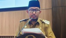 Penyampaian Bupati Sumenep Achmad Fauzi Wongsojudo saat rapat paripurna pengesahan tiga Raperda di Kantor DPRD Sumenep.